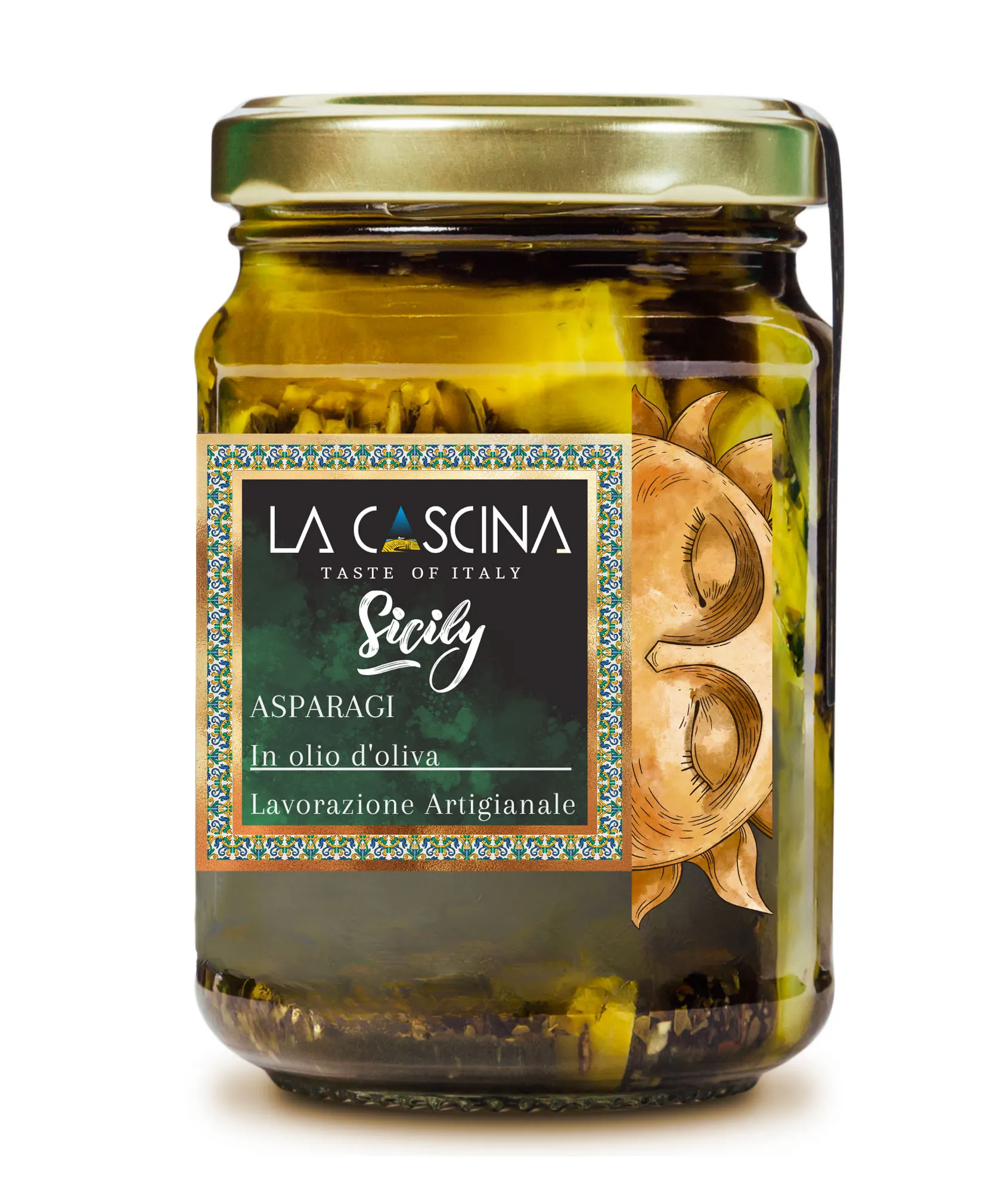 Asparagus in olive oil 1650 gr