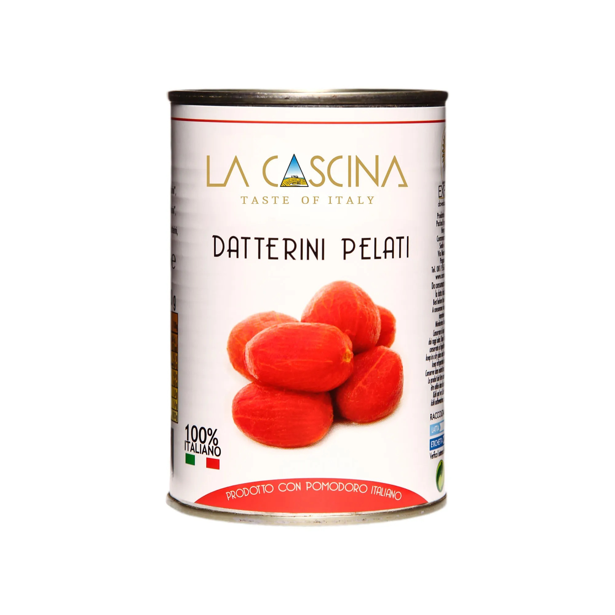 Date Tomatoes peeled tin 400 gr