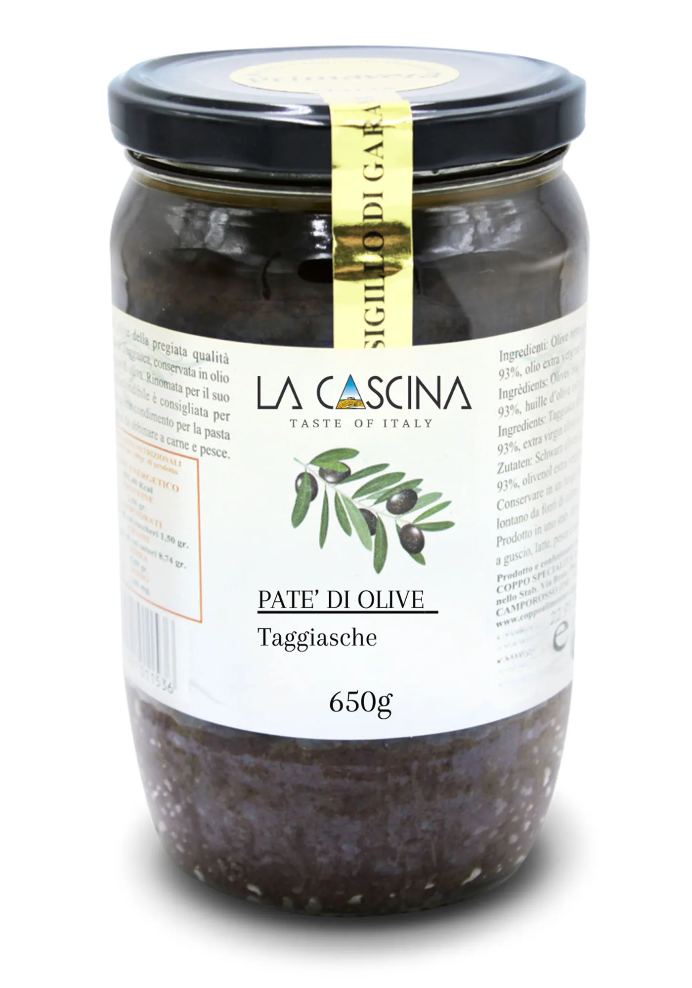 Pâté di olive tagiasche 650 gr