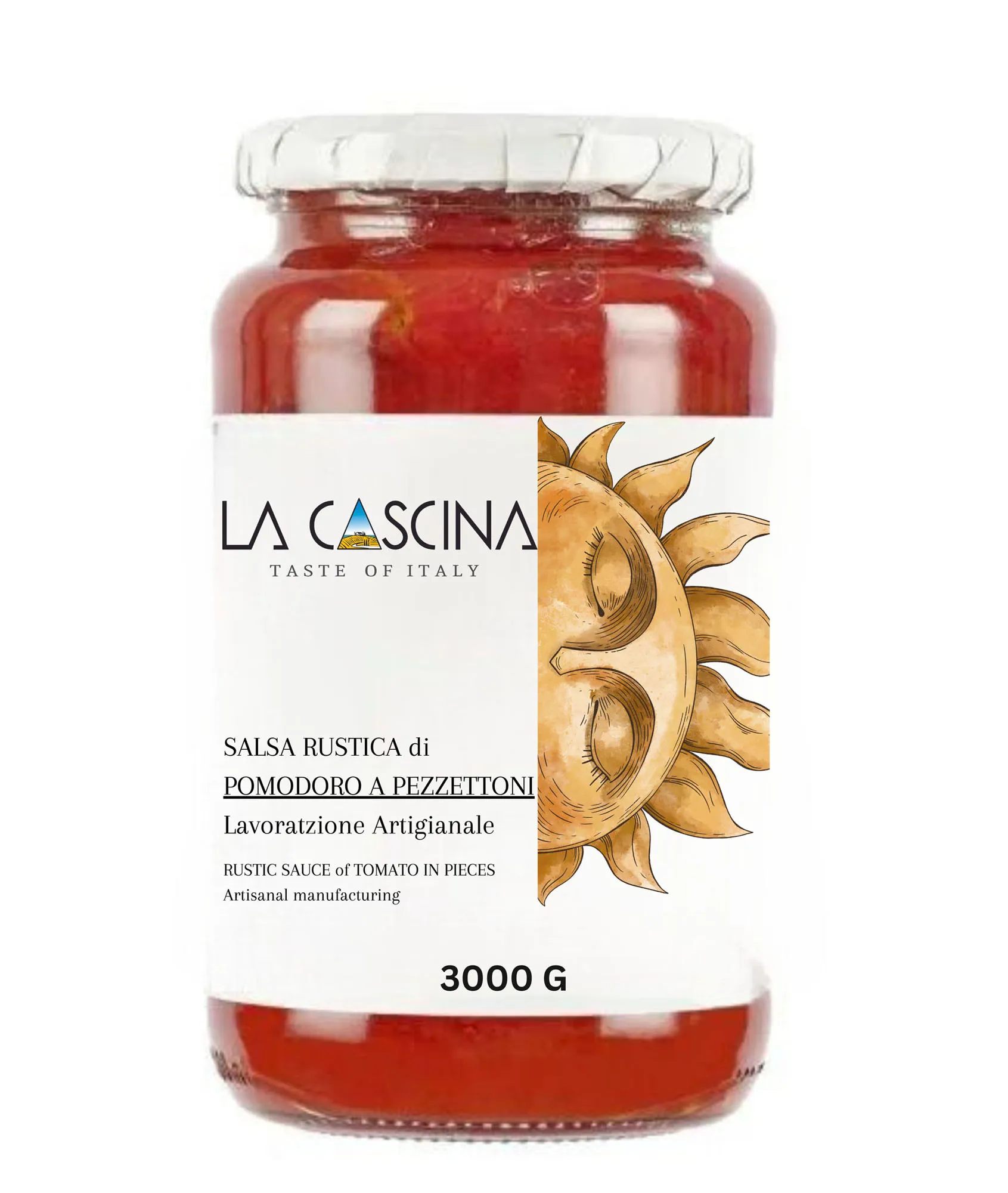 Rustic tomato sauce in small pieces 3000 gr