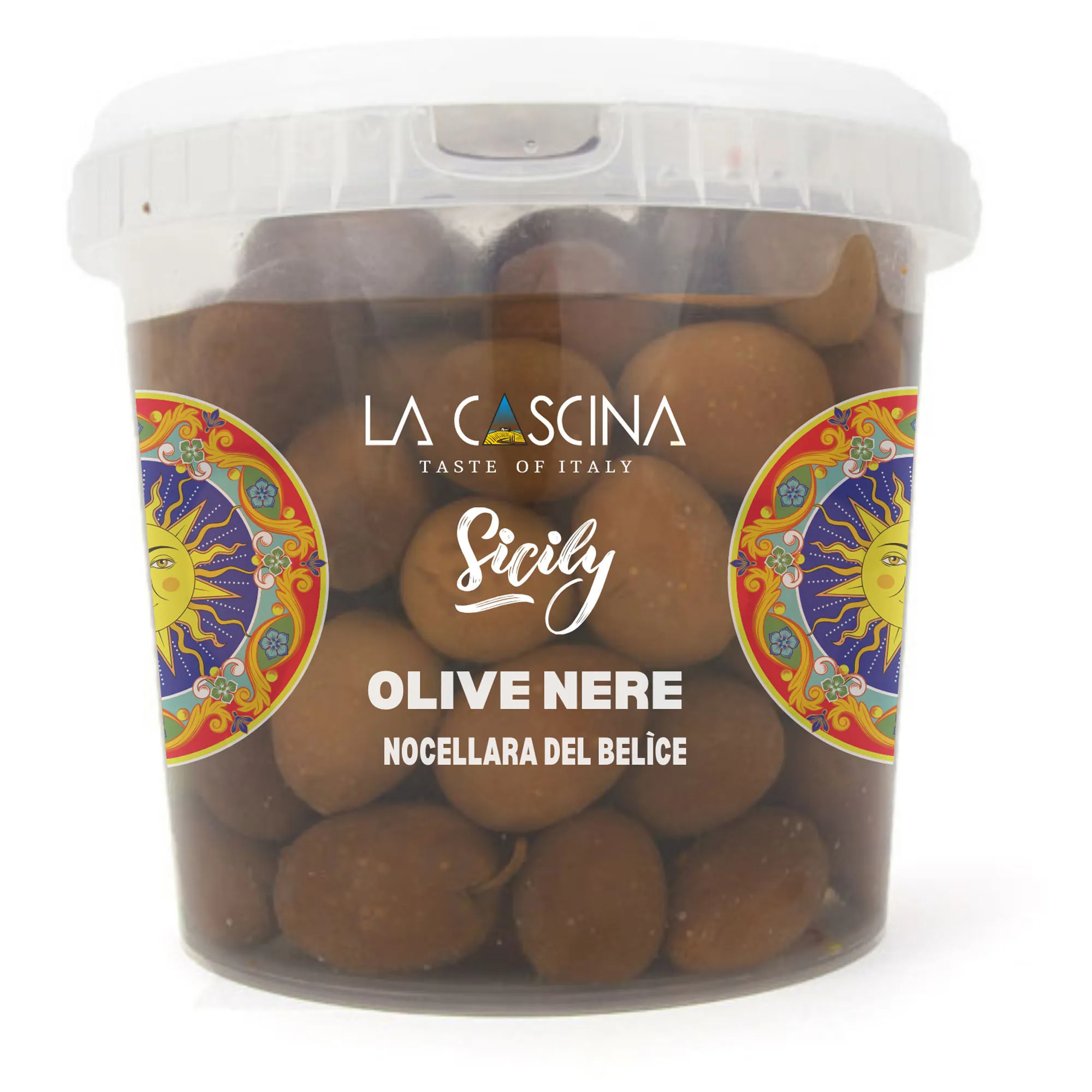 Nerellara black olives of the Belice bucket 5 kg